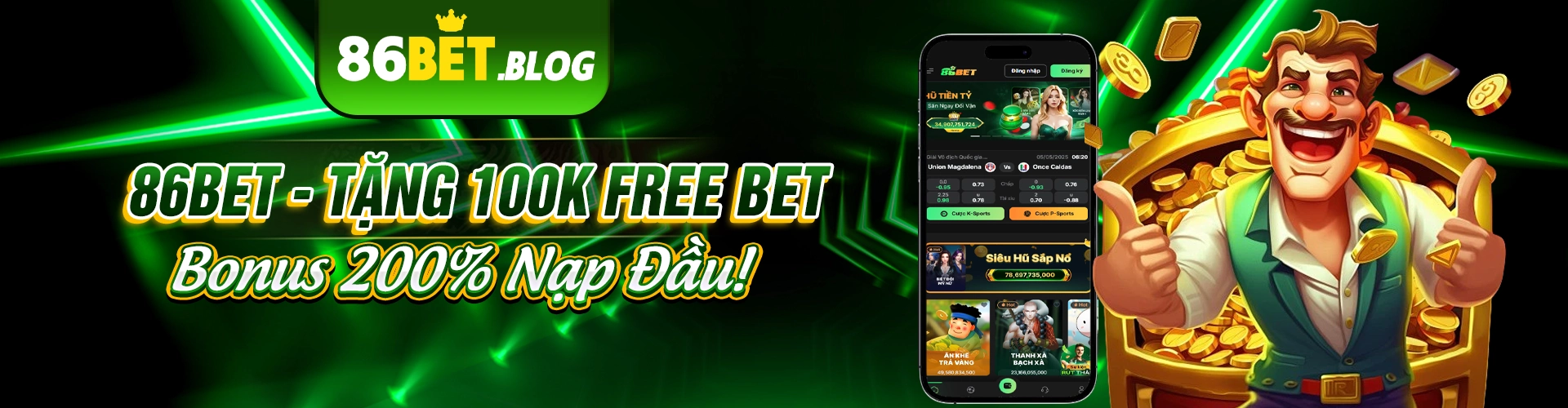 86bet-tang-100k-free-bet-bonus-200-nap-dau