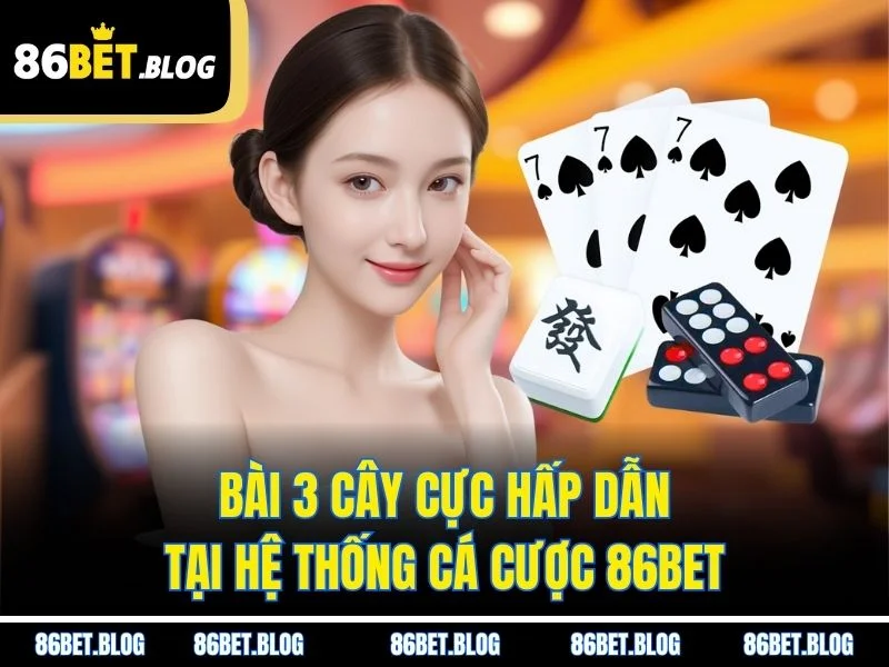 Bài 3 cây cực hấp dẫn tại hệ thống cá cược 86BET