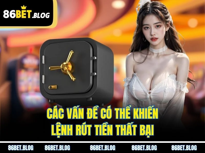 Các vấn đề có thể khiến lệnh rút tiền thất bại